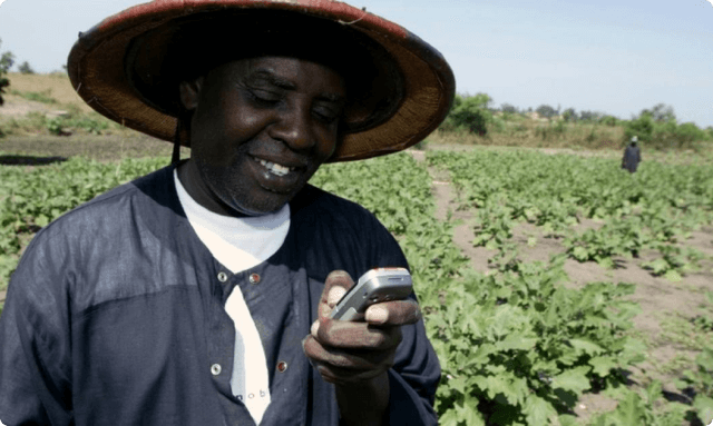 hero image of farmer in field